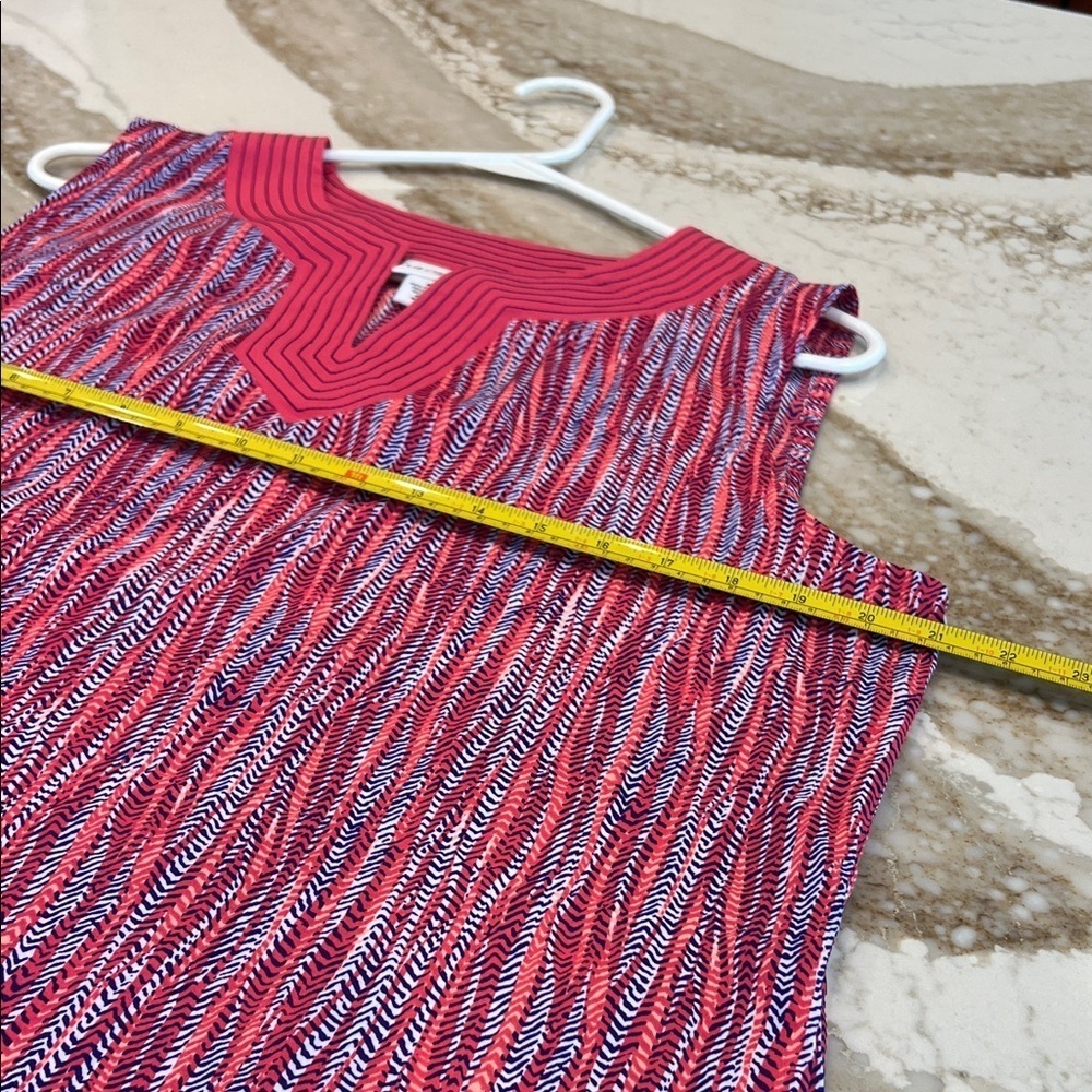 Liz Claiborne Vibrant Pink and Blue Tank Top - Picture 6 of 6